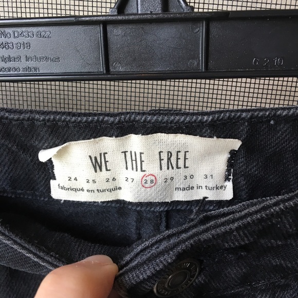 Free People Black Denim Skirt - Picture 3 of 3